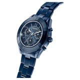  Shop Authentic Swarovski Octea Lux Sport Chronograph Blue Dial Blue Steel Strap Watch for Women - 5610475 - Luxxuri
