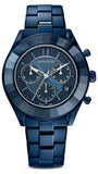  Shop Authentic Swarovski Octea Lux Sport Chronograph Blue Dial Blue Steel Strap Watch for Women - 5610475 - Luxxuri