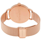  Shop Authentic Calvin Klein Even White Dial Rose Gold Mesh Bracelet Watch for Women - K7B21626 - Luxxuri