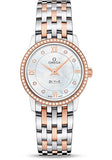  Shop Authentic Omega De Ville Prestige Quartz Diamonds Silver Dial Two Tone Steel Strap Watch for Women - 424.25.27.60.52.001 - Luxxuri