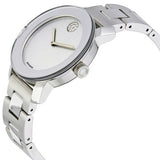  Shop Authentic Movado Bold Crystal Dot Silver Dial Silver Steel Strap Watch For Women - 3600334 - Luxxuri