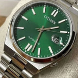  Shop Authentic Citizen Tsuyosa Automatic Green Dial Silver Steel Strap Watch For Men - NJ0150-81X - Luxxuri