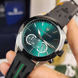  Shop Authentic Maserati Traguardo Chronograph Green Dial Black Silicone Strap Watch For Men - R8871612043 - Luxxuri