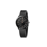  Shop Authentic Calvin Klein Minimal Black Dial Black Mesh Bracelet Watch for Women - K3M22421 - Luxxuri