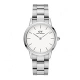  Shop Authentic Daniel Wellington Iconic Link White Dial Silver Steel Strap Watch For Women - DW00100205 - Luxxuri