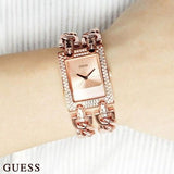  Shop Authentic Guess Mod Heavy Metal Diamonds Rose Gold Dial Rose Gold Steel Strap Watch for Women - W0072L3 - Luxxuri