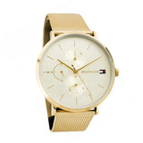  Shop Authentic Tommy Hilfiger Jenna Quartz White Dial Gold Mesh Bracelet Watch For Women - 1781943 - Luxxuri