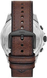  Shop Authentic Fossil Dillinger Chronograph White Dial Brown Leather Strap Watch for Men - FS5674 - Luxxuri