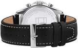  Shop Authentic Tommy Hilfiger Parker Chronograph Quartz Grey Dial Black Leather Strap Watch For Men - 1791838 - Luxxuri