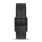  Shop Authentic Fossil Bronson Chronograph Black Dial Black Leather Strap Watch for Men - FS5874 - Luxxuri