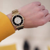  Shop Authentic Michael Kors Catlin Black Dial Gold Steel Strap Watch for Women - MK3338 - Luxxuri