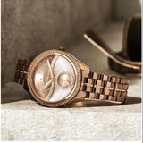  Shop Authentic Michael Kors Lauryn Rose Gold Dial Brown Steel Strap Watch for Women - MK3757 - Luxxuri