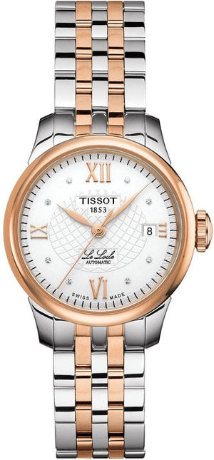  Shop Authentic Tissot Le Locle Automatic Small Lady Silver Dial Two Tone Steel Strap Watch For Women - T41.2.183.33 - Luxxuri