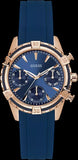 Shop Authentic Guess Analog Quartz Blue Dial Blue Rubber Strap Watch For Women - W0562L3 - Luxxuri