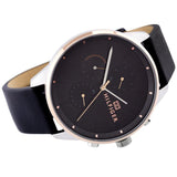  Shop Authentic Tommy Hilfiger Chase Chronograph Quartz Grey Dial Black Leather Strap Watch For Men - 1791488 - Luxxuri
