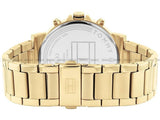  Shop Authentic Tommy Hilfiger Tyson Chronograph Black Dial Gold Steel Strap Watch For Men - 1710589 - Luxxuri