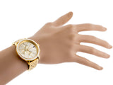  Shop Authentic Tommy Hilfiger Madison Quartz Gold Dial Gold Steel Strap Watch For Women - 1782189 - Luxxuri