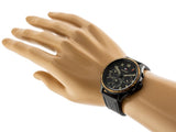  Shop Authentic Tommy Hilfiger Asher Chronograph Black Dial Black Leather Strap Watch For Men - 1791854 - Luxxuri