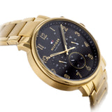  Shop Authentic Tommy Hilfiger Daniel Chronograph Black Dial Gold Steel Strap Watch For Men - 1791978 - Luxxuri