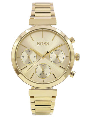  Shop Authentic Hugo Boss Flawless Gold Dial Gold Steel Strap Watch for Women - 1502532 - Luxxuri