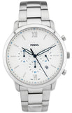  Shop Authentic Fossil Neutra Chronograph White Dial Silver Steel Strap Watch for Men - FS5433 - Luxxuri