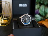  Shop Authentic Hugo Boss Globetrotter Black Dial Black Silicone Strap Watch for Men - 1513820 - Luxxuri