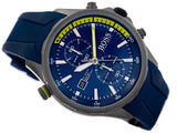  Shop Authentic Hugo Boss Globetrotter Blue Dial Blue Silicone Strap Watch for Men - 1513821 - Luxxuri