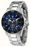  Shop Authentic Maserati Competizione Chronograph Blue Dial Silver Steel Strap Watch For Men - R8873600009 - Luxxuri