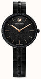  Shop Authentic Swarovski Cosmopolitan PVD Black Dial Black Steel Strap Watch for Women - 5547646 - Luxxuri
