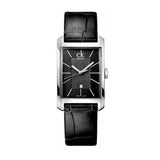  Shop Authentic Calvin Klein Window Black Dial Black Leather Strap Watch for Men - K2M23107 - Luxxuri