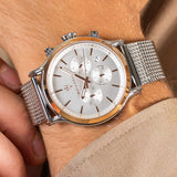  Shop Authentic Maserati Epoca White Dial Chronograph Silver Mesh Bracelet Watch For Men - R8873618009 - Luxxuri