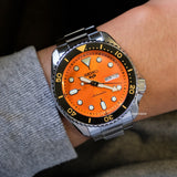  Shop Authentic Seiko 5 Sports Automatic Orange Dial Silver Steel Strap Watch For Men - SRPD59K1 - Luxxuri