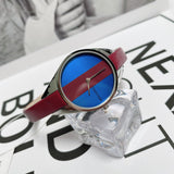  Shop Authentic Calvin Klein Rebel Blue Maroon Dial Maroon Leather Strap Watch for Women - K8P231UN - Luxxuri