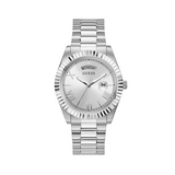  Shop Authentic Guess Connoisseur Silver Dial Silver Steel Strap Watch for Men - GW0265G6 - Luxxuri