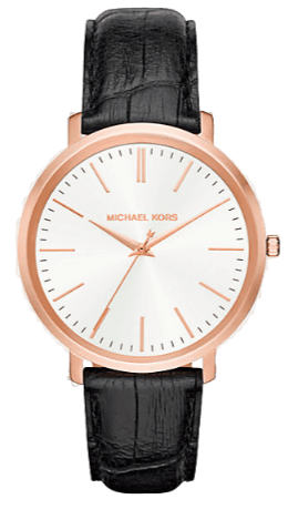  Shop Authentic Michael Kors Jaryn Quartz White Dial Black Leather Strap Watch For Women - MK2472 - Luxxuri