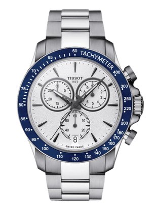  Shop Authentic Tissot V8 Quartz T Sport Chronograph White Dial Silver Steel Strap Watch For Men - T106.417.11.031.00 - Luxxuri