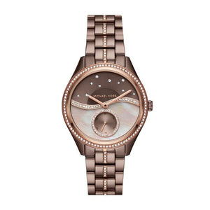  Shop Authentic Michael Kors Lauryn Rose Gold Dial Brown Steel Strap Watch for Women - MK3757 - Luxxuri