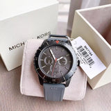  Shop Authentic Michael Kors Cunningham Multifunction Grey Dial Grey Rubber Strap Watch For Men - MK7164 - Luxxuri
