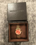  Shop Authentic Michael Kors Lexington Quartz Orange Dial Gold Steel Strap Watch For Women - MK3284 - Luxxuri