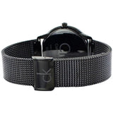  Shop Authentic Calvin Klein Minimal Black Dial Black Mesh Bracelet Watch for Men - K3M224B1 - Luxxuri