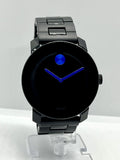 Shop Authentic Movado Bold TR90 Black Dial Black Leather Strap Watch For Men - 3600307 - Luxxuri