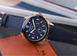  Shop Authentic Fossil Forrester Chronograph Blue Dial Blue Leather Strap Watch for Men - FS5814 - Luxxuri