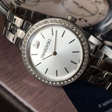  Shop Authentic Swarovski Daytime Crystal Silver Dial Silver Steel Strap Watch for Women - 5095600 - Luxxuri