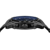  Shop Authentic Versace V-Ray Chronograph Quartz Blue Dial Black Steel Strap Watch For Men - VE2I00521 - Luxxuri