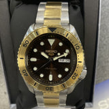  Shop Authentic Seiko 5 Sports Automatic Brown Dial Two Tone Steel Strap Watch For Men - SRPK24 - Luxxuri
