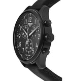  Shop Authentic Tissot Chrono XL Vintage Black Dial Black Leather Strap Watch For Men - T116.617.36.052.00 - Luxxuri