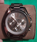  Shop Authentic Michael Kors Bradshaw Chronograph Brown Dial Brown Steel Strap Watch For Women - MK6247 - Luxxuri