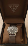  Shop Authentic Guess Analog Black Dial Silver Mesh Bracelet Watch for Men - W1263G1 - Luxxuri