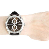 Shop Authentic Emporio Armani Claudio Chronograph Brown Dial Brown Leather Strap Watch For Men - AR11482 - Luxxuri