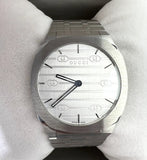  Shop Authentic Gucci 25H Quartz Silver Dial Silver Steel Strap Unisex Watch - YA163407 - Luxxuri